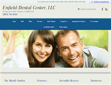 Tablet Screenshot of enfielddentalcenter.com